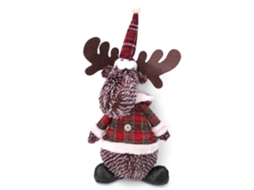 Laxiscreed Decoração De Natal Com Boneco E Veado Para Casa, Loja Ou Presente Natalício