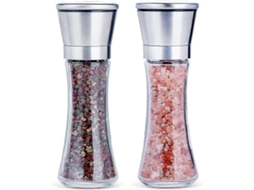 Conjunto de Moedores Sal e Pimenta em Aço Inoxidável Escovado AQUAFORGE (2 Unidades)
