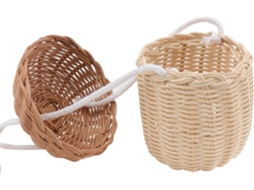 Bolsa De Ombro Pequena Em Rattan Trançado À Mão Com Borla Decorativa, Mini Cesta.