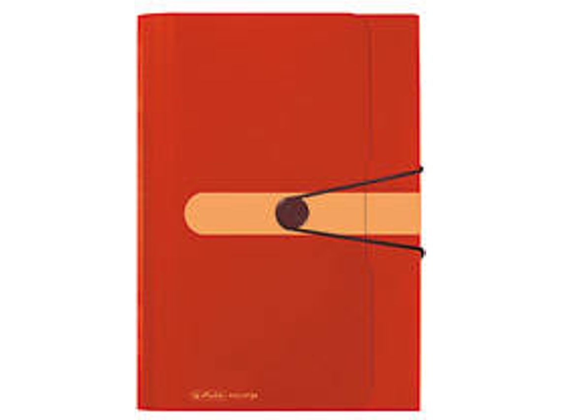 Pasta HERLITZ 11411279 Laranja (A4 - Polipropileno)