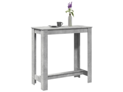 Vidaxl Mesa De Bar 102x50x103,5 Cm Derivados Madeira Cinzento Cimento