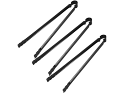 Conjunto De 3 Pinças Para Lenha Orfofe 28cm Churrasco E Fogão A, Utensílios De Cozinha Para Grelhar E Fogueira