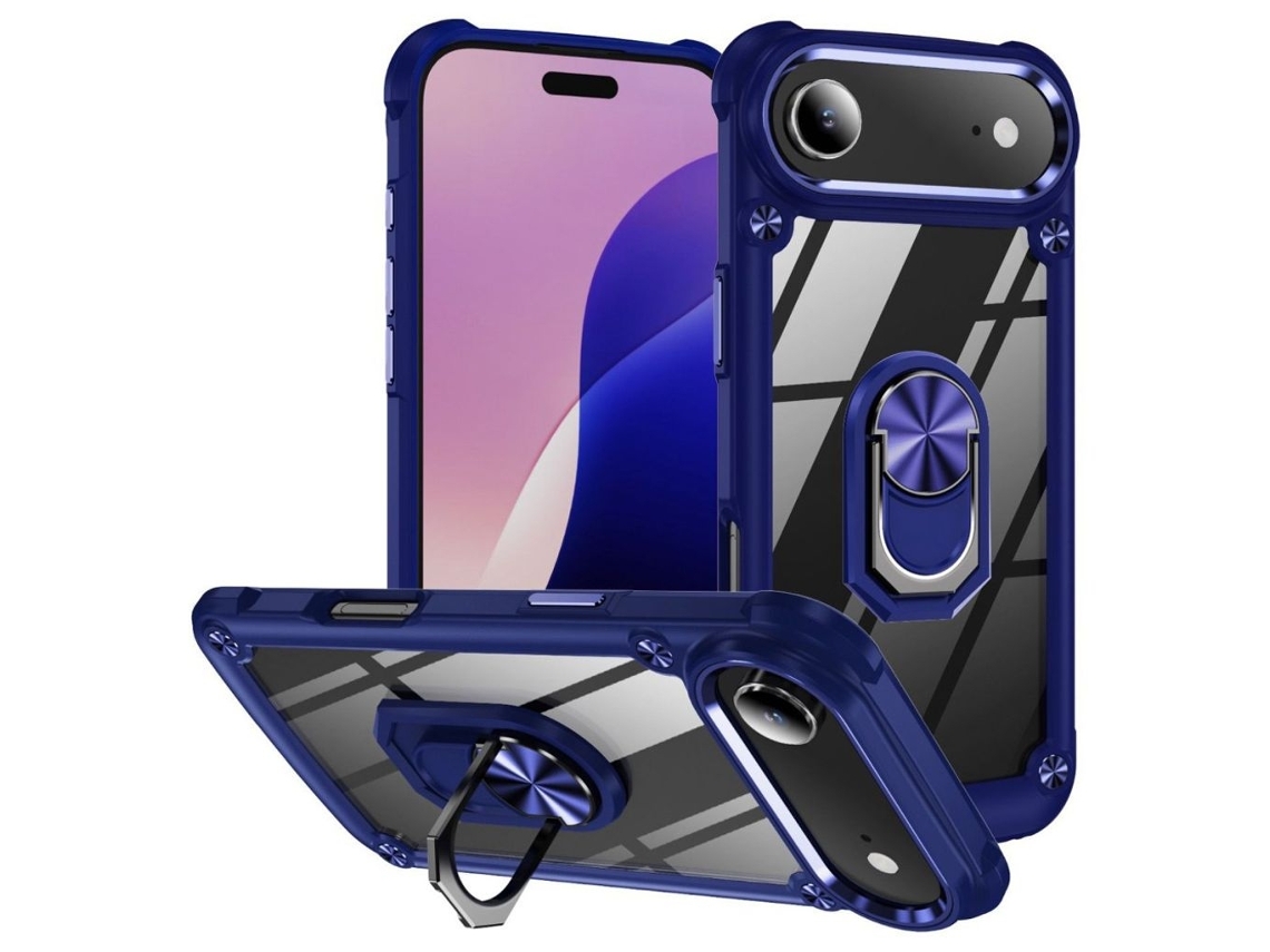 Capa Para Iphone Air Com Suporte - Azul