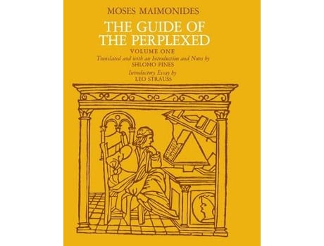 Livro the guide of the perplexed, volume 1 de moses maimonides (inglês)