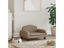 Vidaxl Cama 50x40x30 Cm Couro Artificial Cor Cappuccino