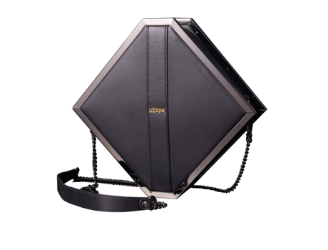 Lockink - Mysterious Square Kink Bag - Negro