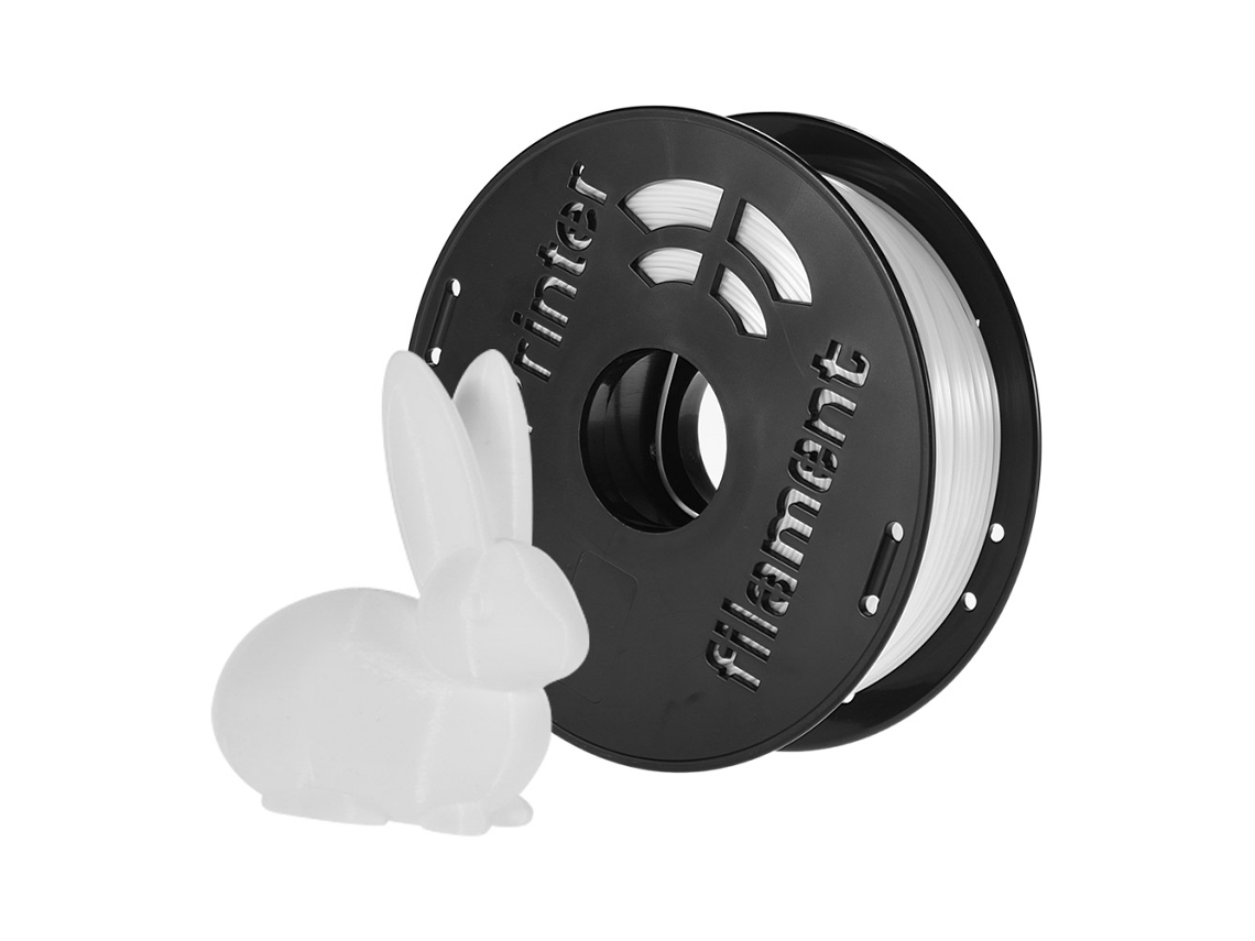 Filamento Pla para Impressora 3d 1.75mm 1kg Spool Seda Branca Acurácia Dimensional Sem Entupimento | S/MARCA