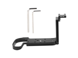Suporte L Com Placa De Liberação Rápida E Mango Com Hot Shoe Para Câmera Canon R5 Slr Preto