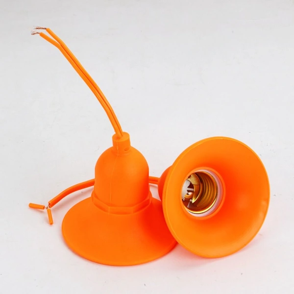 Soquete E27 para Lâmpada Led, Cor Laranja BRILVIBERA