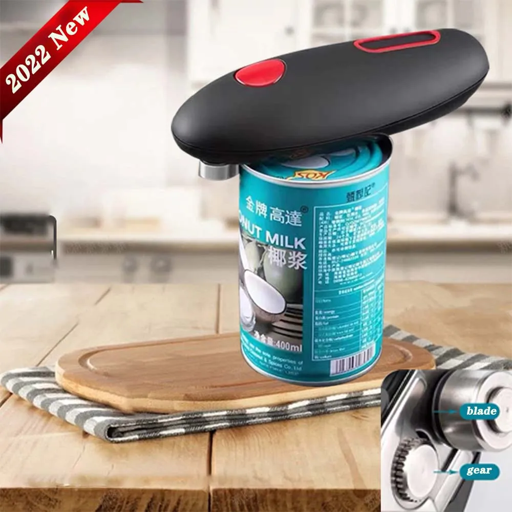 Mini Abridor De Latas Automático Com Um Toque, Utensílio De Cozinha Ou Bar, 1 Unidade
