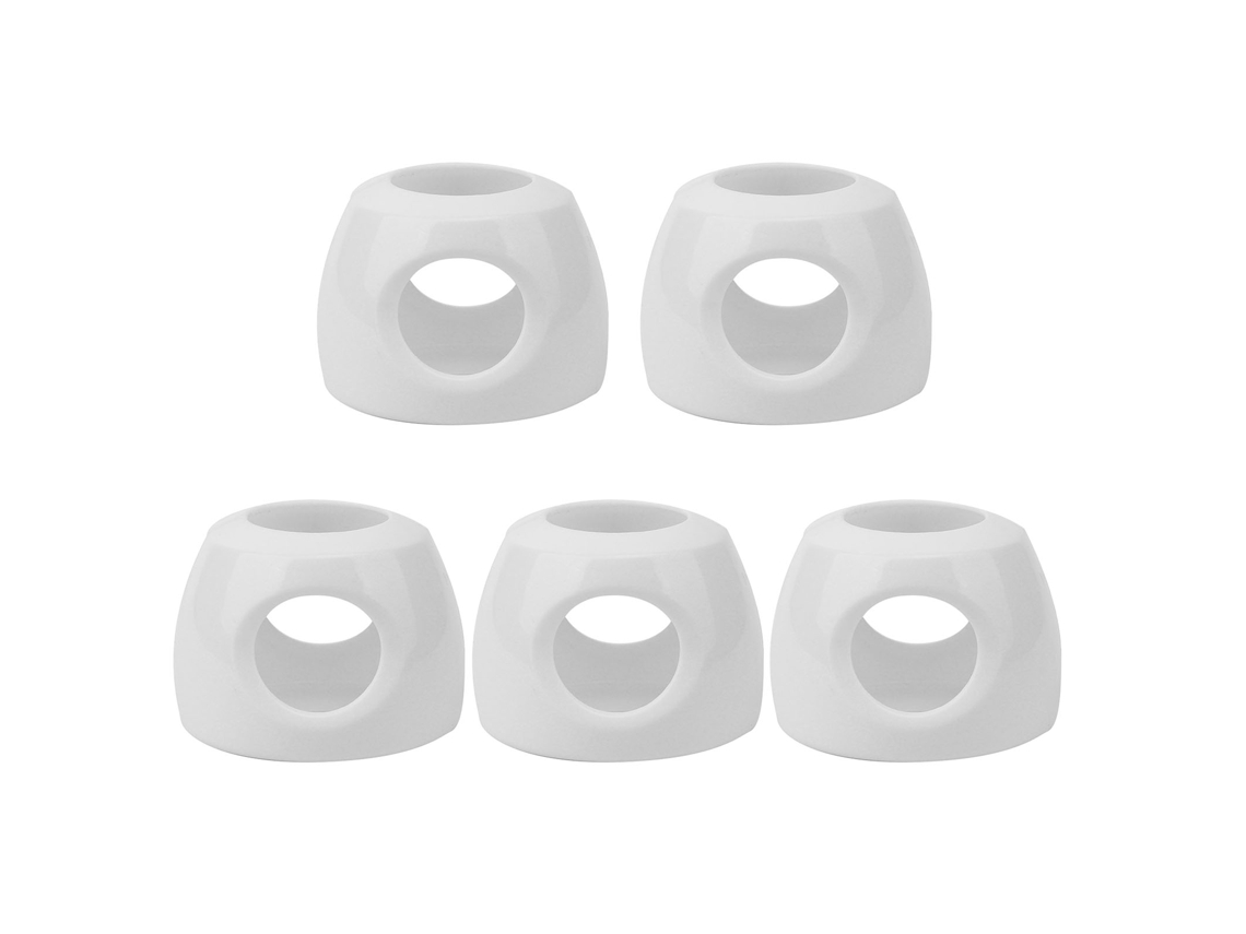 Mali 5pcs Tampa de Maçaneta de Porta Anti colisão Segura para Bebê Capa Protetora Pp Branca