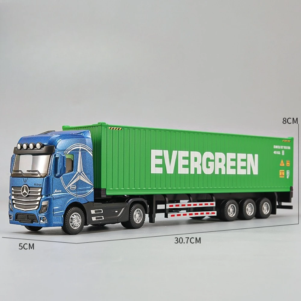 (contêiner Verde) Escala 1:50 - Liga Metálica Fundida - Modelo De Veículo De Simulação - Brinquedo Para Meninos