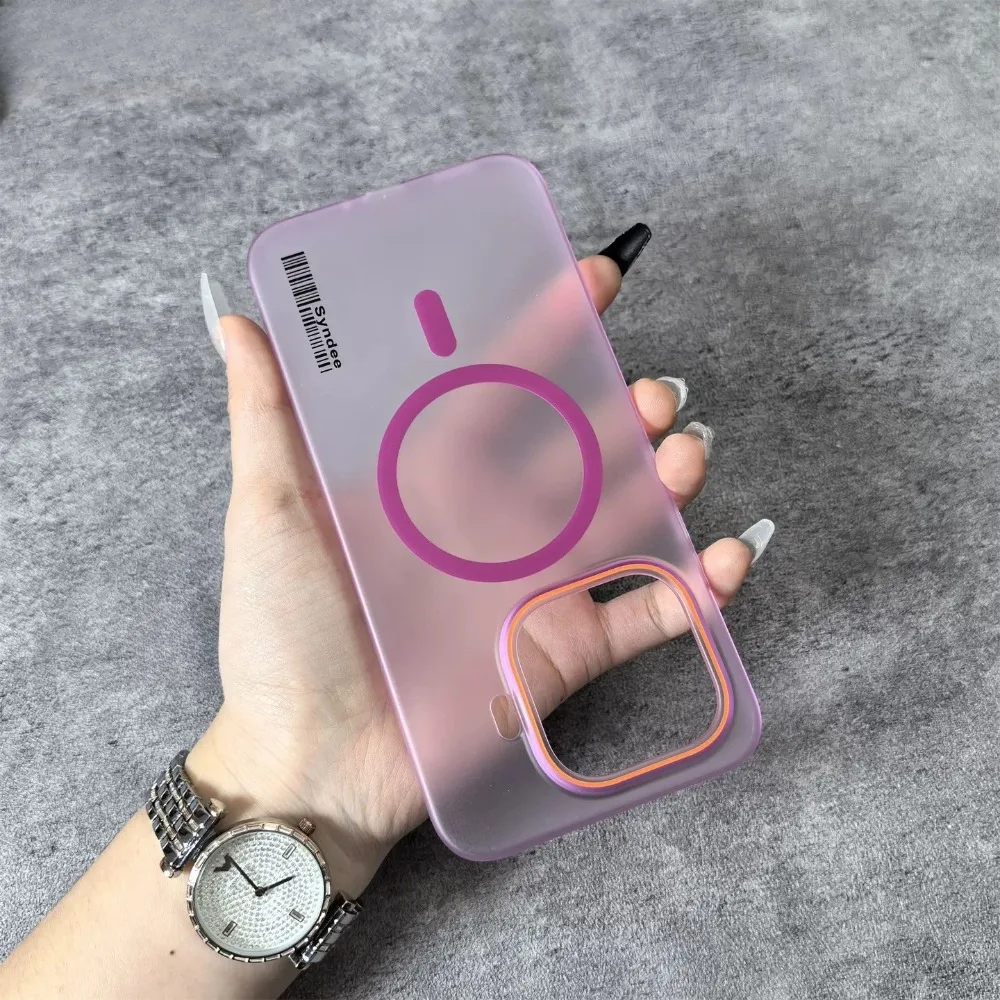 (rosa, Xiaomi 13 Ultra) Capa Magnética Fosca Semitransparente Para Celular, Compatível Com Magsafe, Capa Protetora À Prova De Choque.