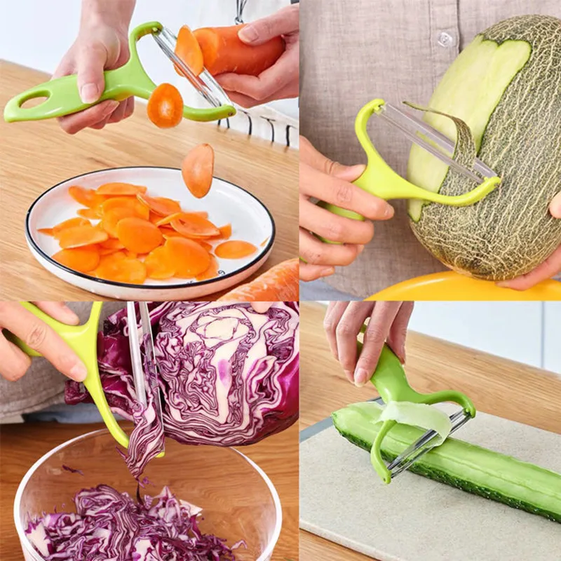Raspador De Arame Para Frutas E Vegetais, Utensílio De Cozinha Azul