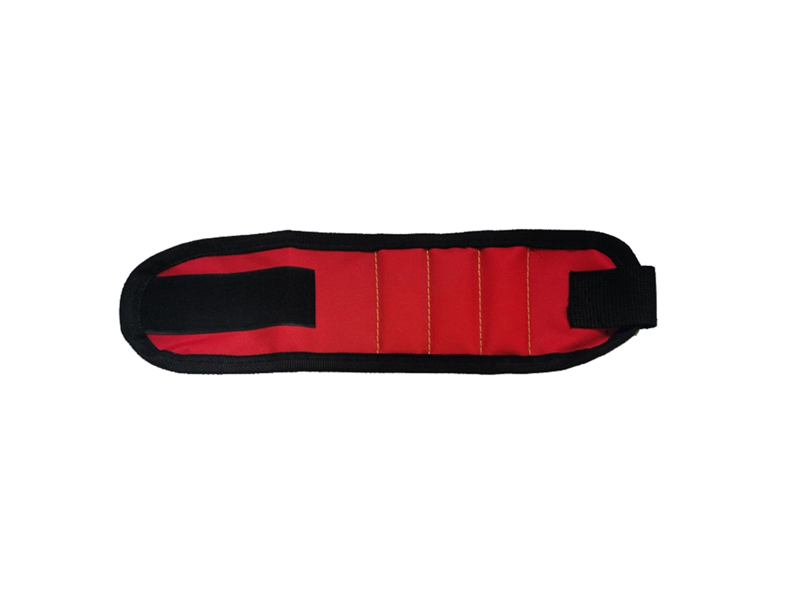 Pulseira magnética ajustável Oxford de 3 fileiras para ferramentas, ideal para reparos e manutenção.