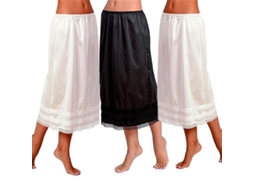 2026 falda Interior de Encaje para Mujer Falda Larga Antiestática Talla L 3xl Moda Casual 2xl Blanco