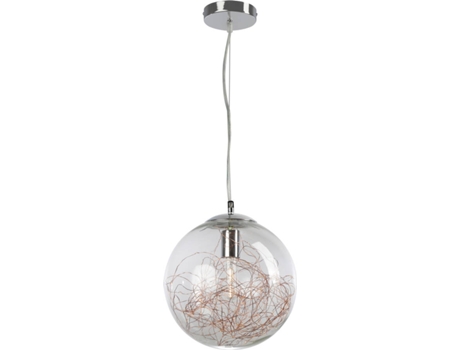 Candeeiro de Teto  Bola de Cristal (60W - Cristal)