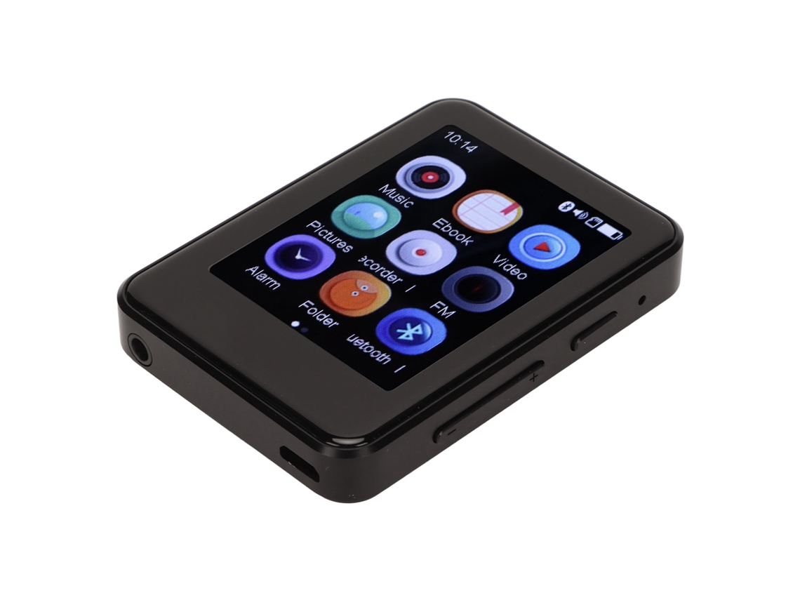 Leitor Mp3 Bluetooth Yizhood Mp08 2.5inch Ecrã Tátil 32g Tf Card (preto)