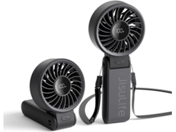 Ventilador Portátil - Máxima Flexibilidade: Motor De Alta Potência, Visor Led, Bateria Recarregável De 5000mah, 5 Velocidades