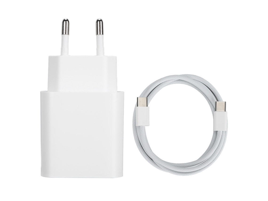 Carregador de parede USB-C 25W PD, com cabo, para dispositivos iOS S/MARCA