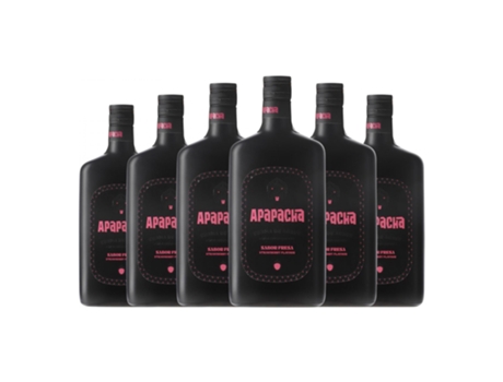 Tequila APAPACHA Apapacha. Crema Agave Fresa (0.7 L - 6 Unidades)