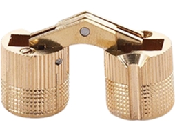 Dobradiças de latão embutidas, cilíndricas, pequenas, para joias, CHABERLU