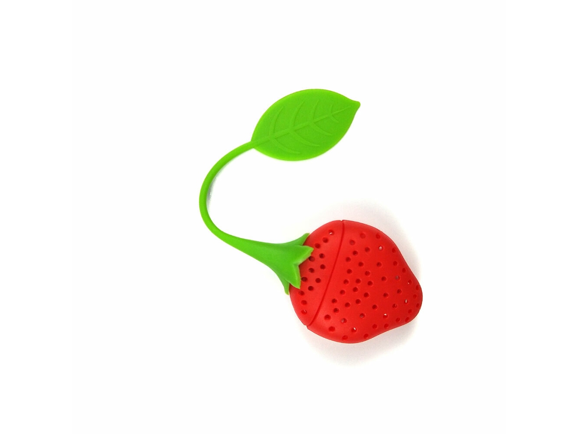Infusor Difusor Chá Especiarias Ervas Silicone Morango Folha Coador SUNNY SPACES