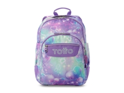 Mochila Escolar TOTTO Heart, 44 X 33 X 13,5 Cm, Roxo