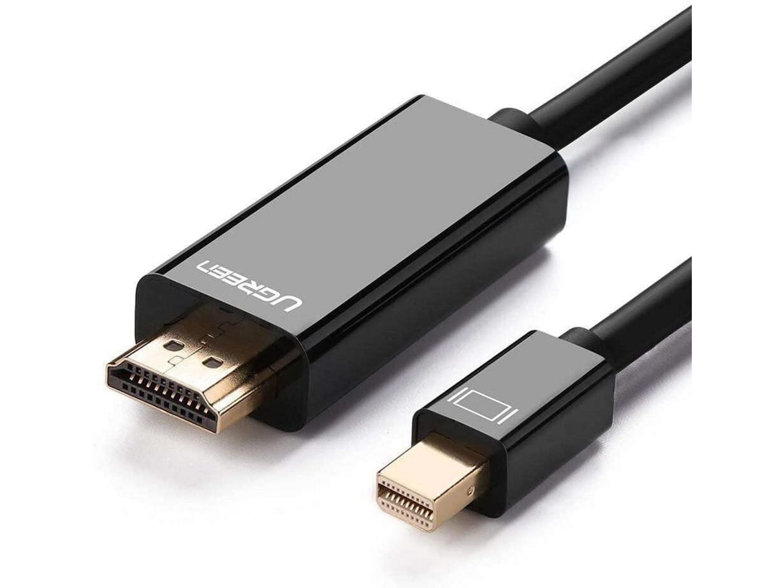 Cabo Ugreen Mini Displayport para Hdmi 4k, 1,5 M Preto AQUAFORGE