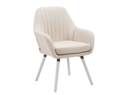 Cadeira De Visitante Florian Creme/branco Clp