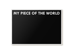 Magnetic Board My Piece Of The World For The Living Room Espelharte (100x70 Cm)