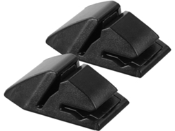 Porta Cartões Para Carro Jojofuny, Abs Preto, Portátil E Durável, Suporte Para Bloco De Notas No Painel, Pacote Com 2 Unidades
