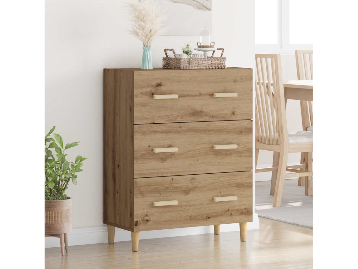 Vidaxl Buffet Carvalho Artesanal 69,5 X 34 X 90 Cm
