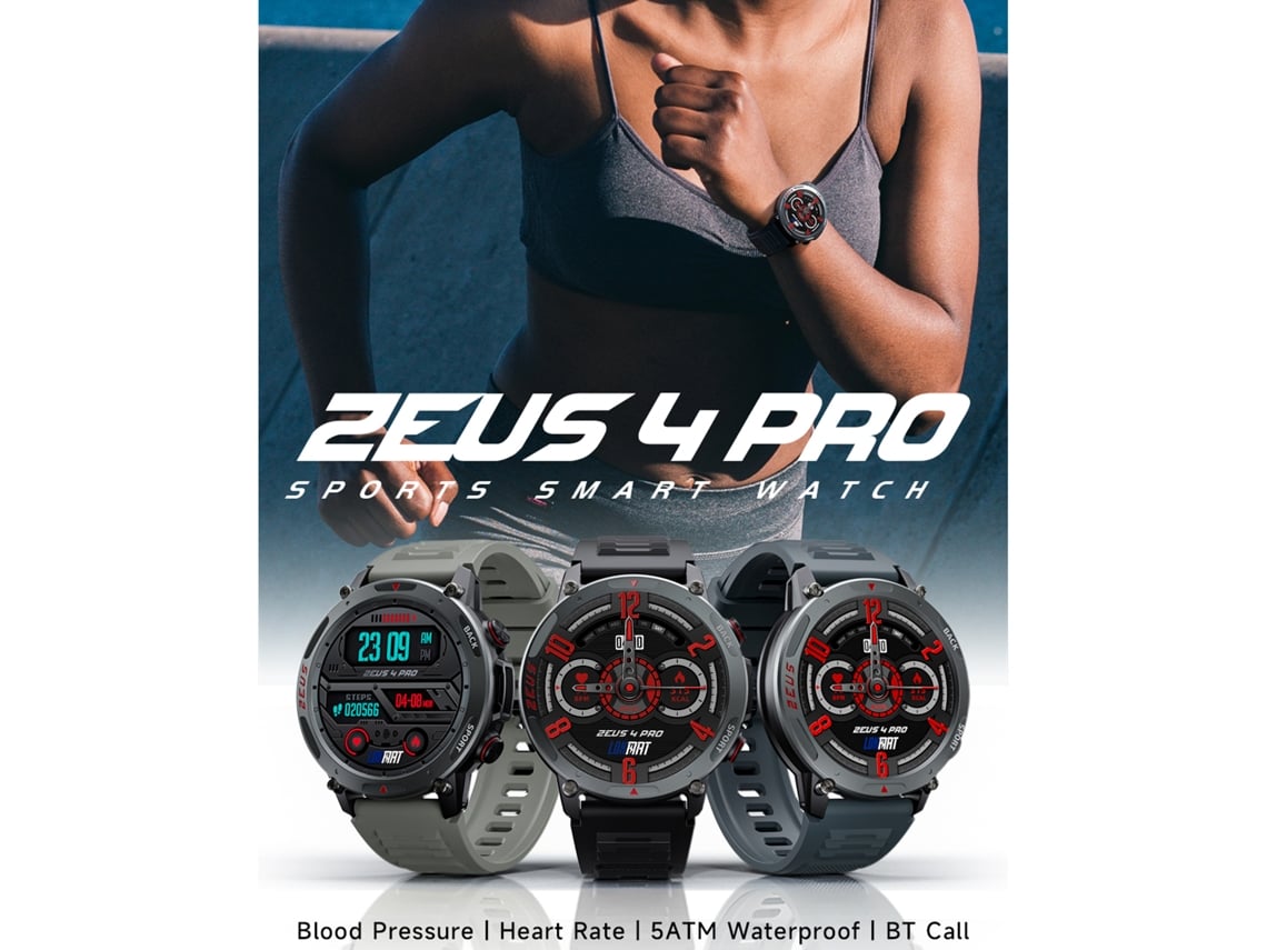Pulseira Inteligente ZUES 4 Pro com monitor de saúde e chamadas para Android e iOS | S/MARCA