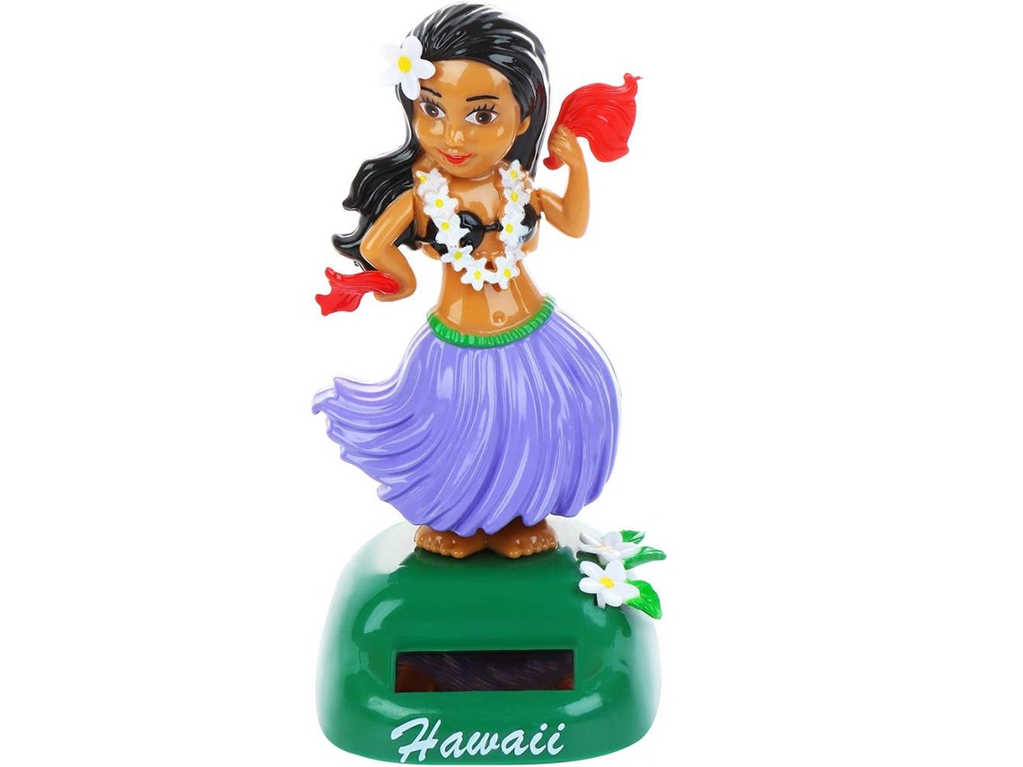 Mali boneco Dançarina Havaiana Solar Balançar Cabeça Brinquedo Painel Carro Mesa Decoração