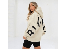 2026 moletom Blakely Oversized com Manga Larga Solta para Mulher, Moda Casual, Primavera outono, Poliéster
