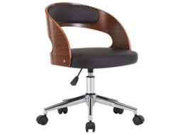 Office Chair, Office Chairs Vidaxl Preto Couro Artificial (n/a)