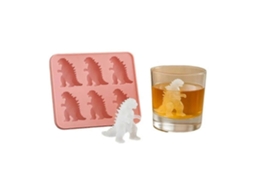 Forma De Gelo Em Formato Dinossauro, Própria Para Freezer, Ideal Para Bebidas De Verão, Com 6 Cavidades, Rosa