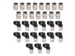 Kit de Conexões Pneumáticas 30pcs 1/4"