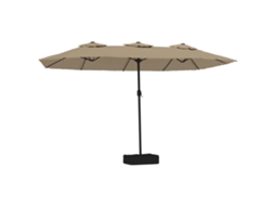 Guarda-sol VIDAXL Cinzento-acastanhado (449x245 cm)