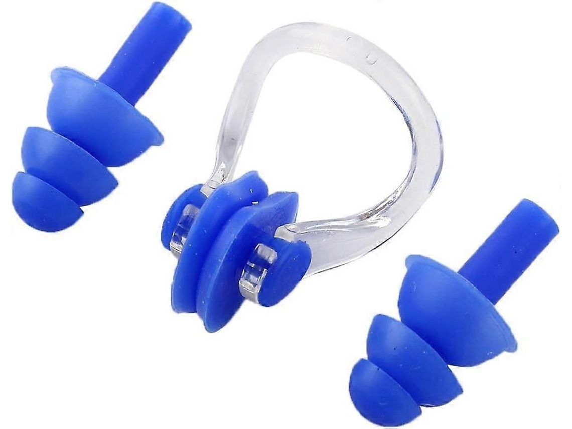 Tampões De Ouvido Para Natação + Clipe Nasal W32-20 Bluedigital