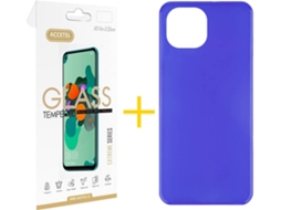 Capa e Película Apple iPhone 13 ACCETEL Liso 3 Azul