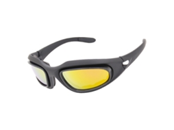 Yncm-óculos Táticos Uv400 C5 Com 4 Lentes De Pc
