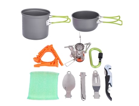 Conjunto De Cozinha Portátil Para Acampamento, Trilhas E Piquenique Panela E Caçarola Eioororriy