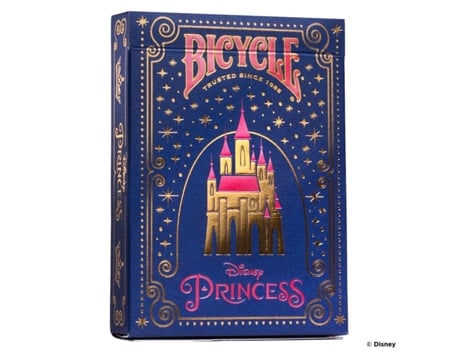 Baralho De Cartas Bicicleta Disny Princess Rosa/marinho Bicycle