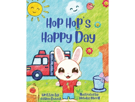 Livro Hop Hops Happy Day de Ashleen Dwivedi (Inglês)