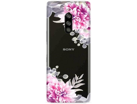 Capa Sony Xperia 1 CASEGADGET Flowers Branco