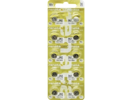 RENATA 362 Silver Oxide Button Cell Battery 24 Mah 1 55 V 10 Pcs