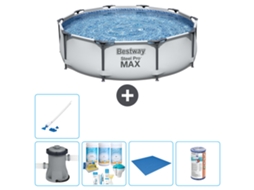 Piscina Bestway Steel Pro Max Redonda 305x76 Cm 6 peças S22137 BESTWAY