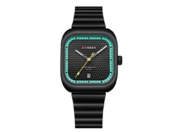 Relógio Masculino Curren 8460 Casual Com Pulseira De Aço E Design Quadrado, Relógio De Quartzo.